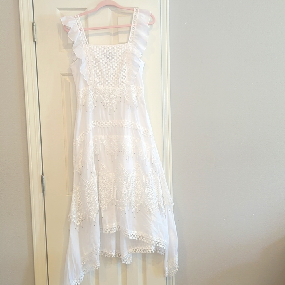 Anthropologie Rina Dhaka beaded midi dress size 4 RARE - Picture 1 of 14